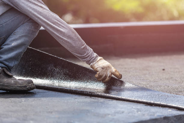 Professional Basement Waterproofing technician working in Palestine, IL